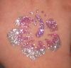 glitter hibiscus tattoo pic design